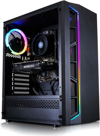 ADMI Gaming PC, Ryzen 5500 - RTX 3060 12GB Grafikkort - 16GB 3200MHz DDR4 - 1TB NVME SSD - 600W Bronze Rated PSU - RGB Gaming Case - WIFI - PC-spel, Speldator - Windows 11